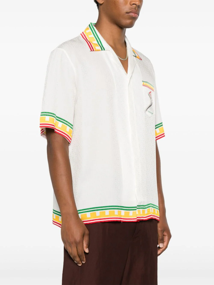 Short Sleeve Cuban Collar Shirt