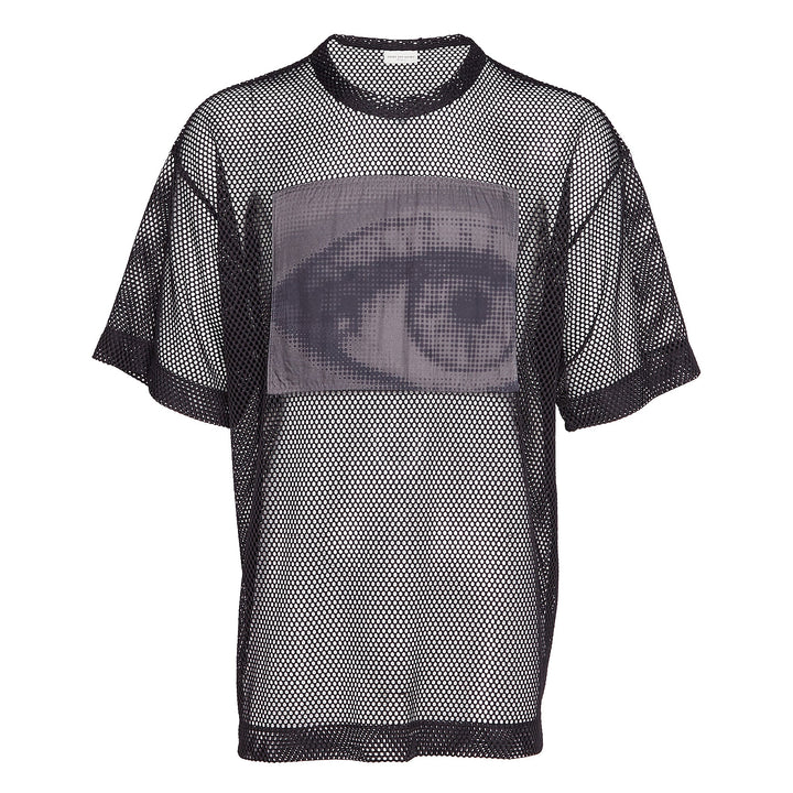 Open Mesh Black T-Shirt