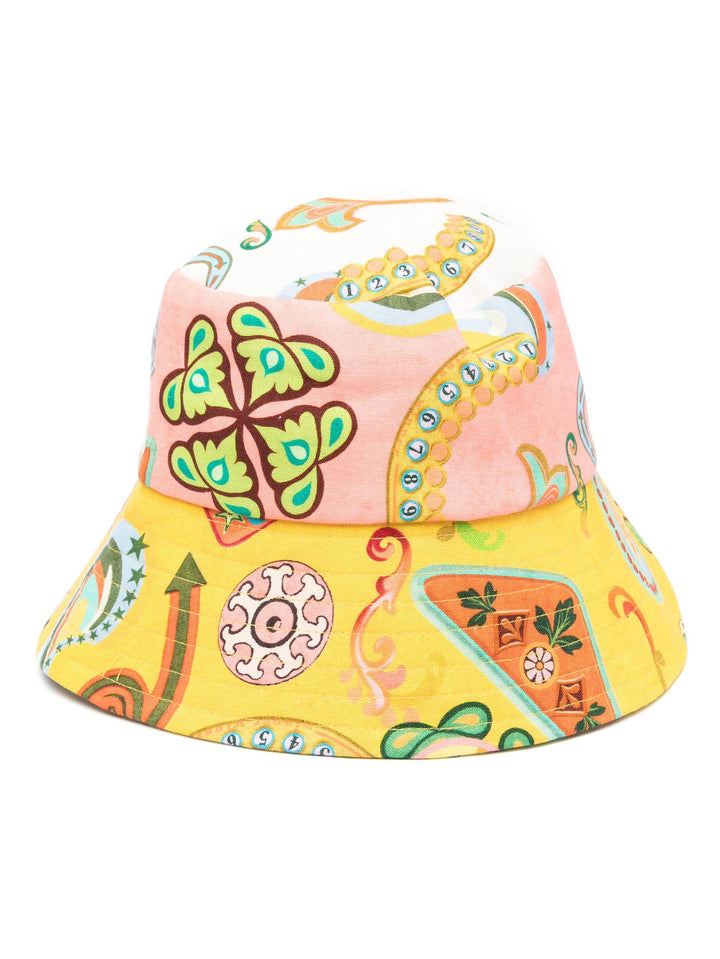 Pinball Linen Bucket Hat