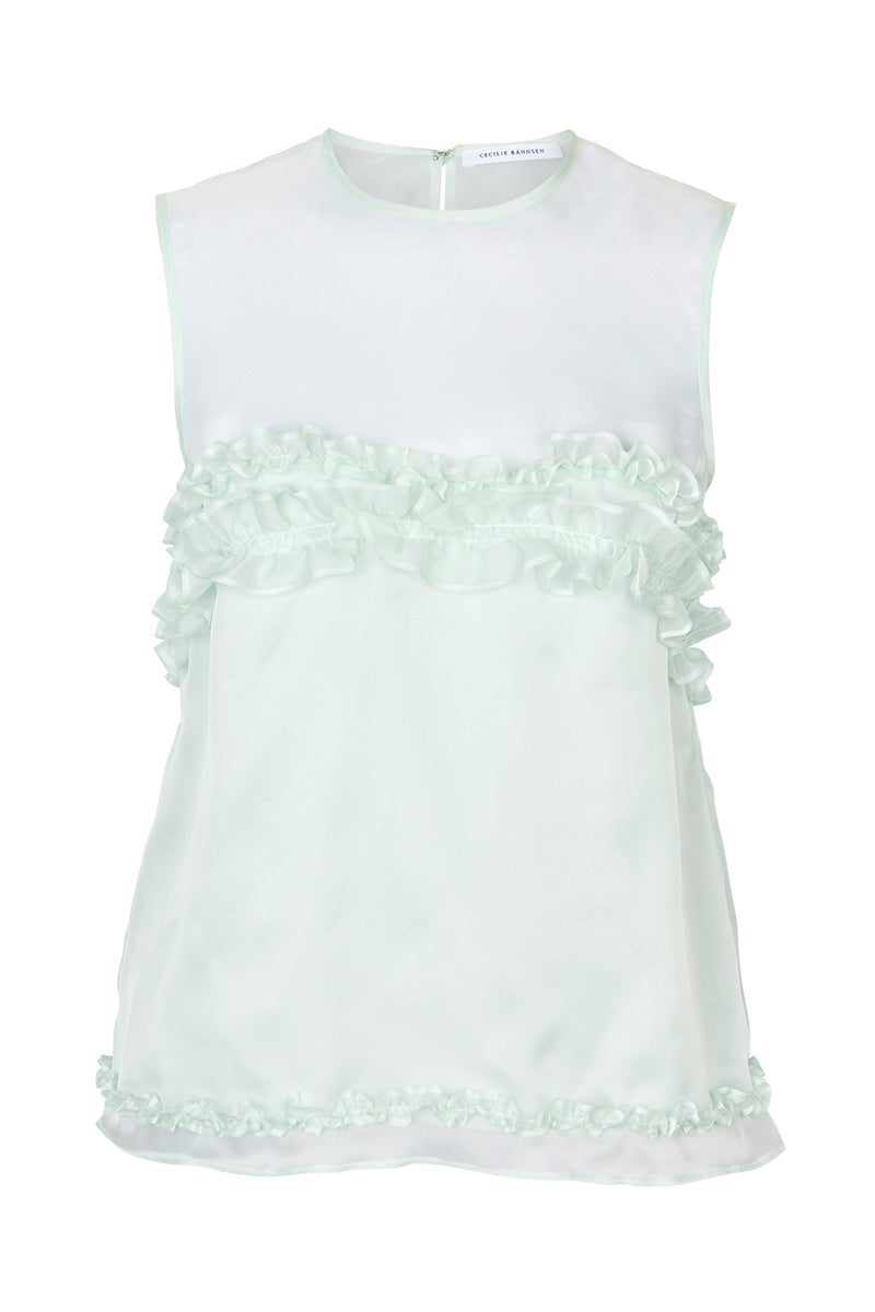 Orietta Top Satin Organza Mint