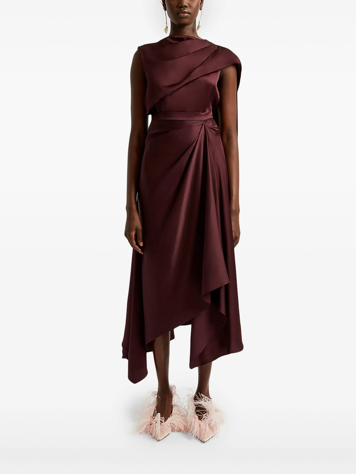 Asymmetric Drape Skirt