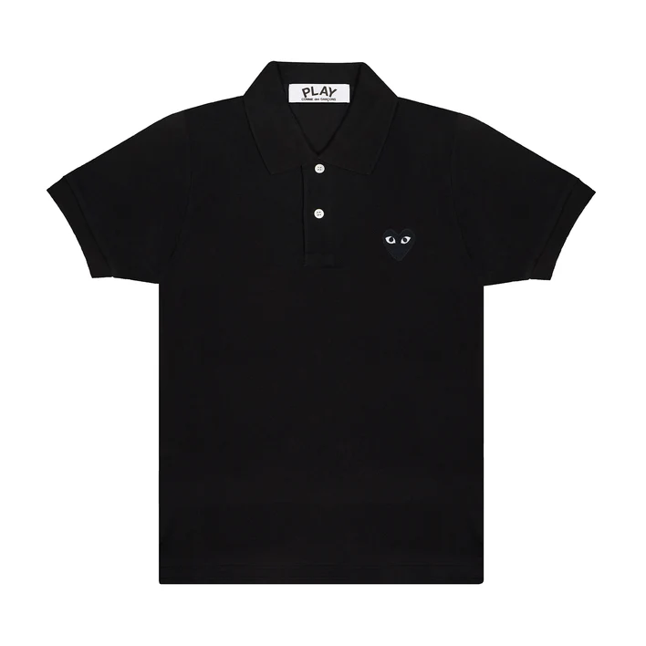 Polo T-Shirt With Black Emblem Tee Unisex