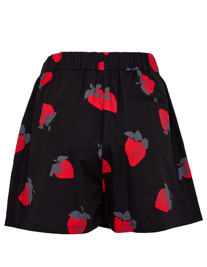 Strawberry Print Shorts