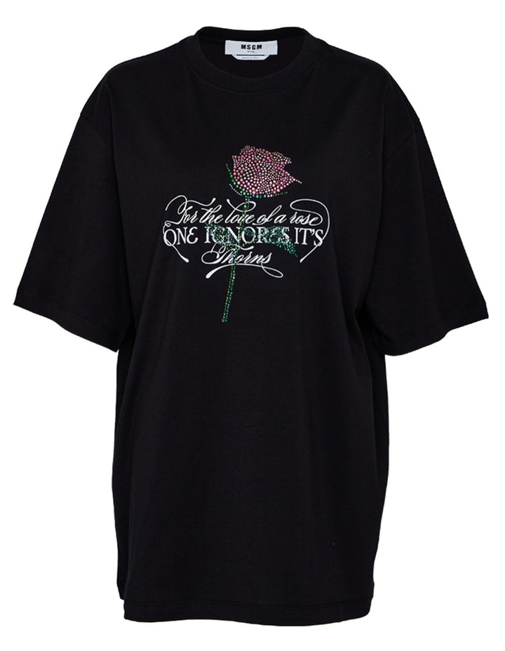 Embellished Rose T-Shirt