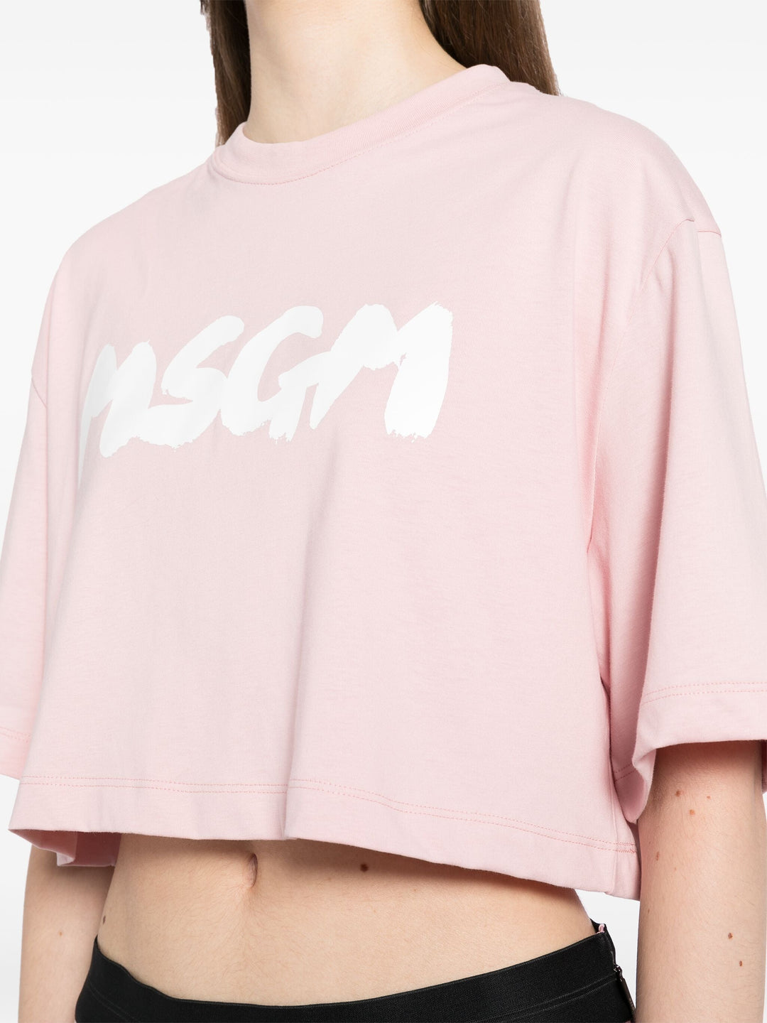 Brushstroke Logo Cropped Tee