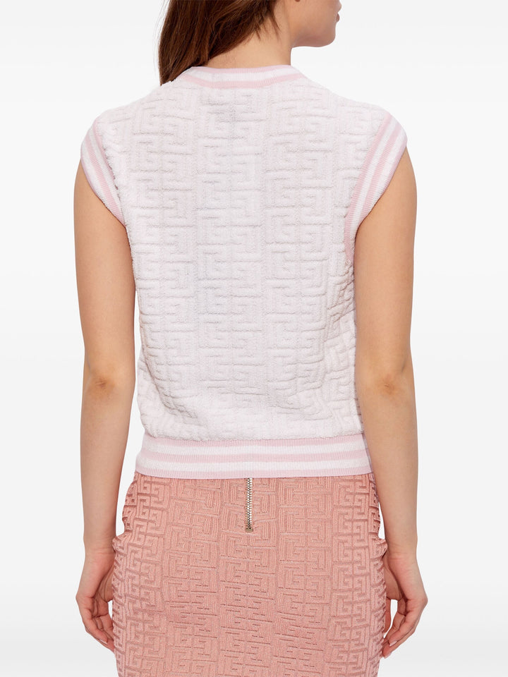 Monogram Sponge Knit Top