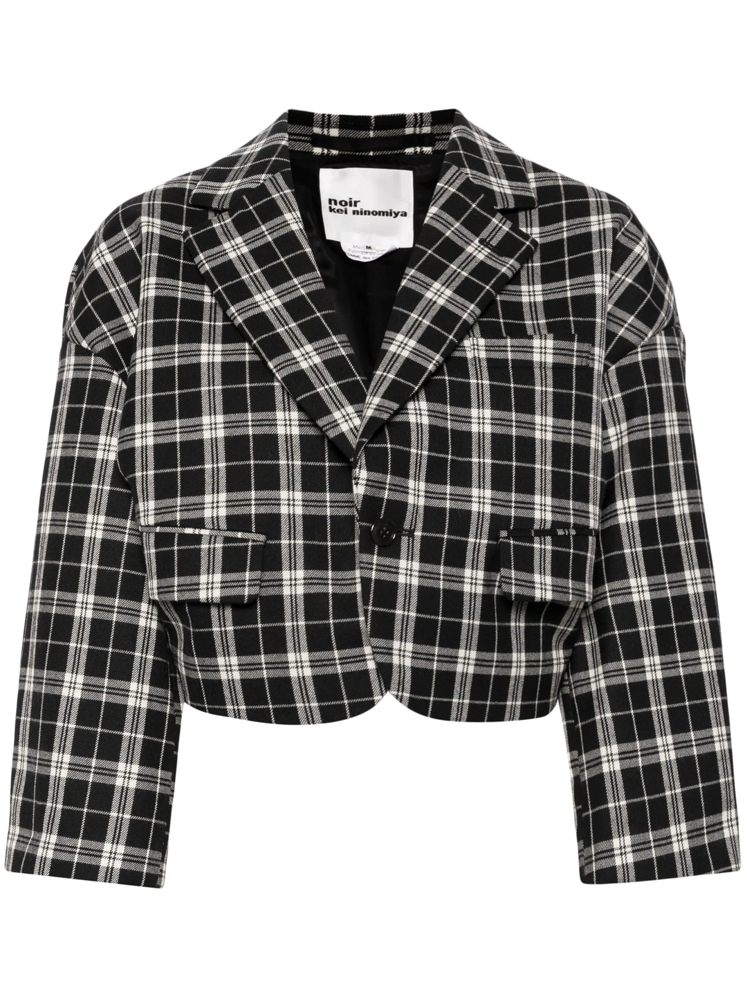 Check Pattern Wool Gabardine Jacket