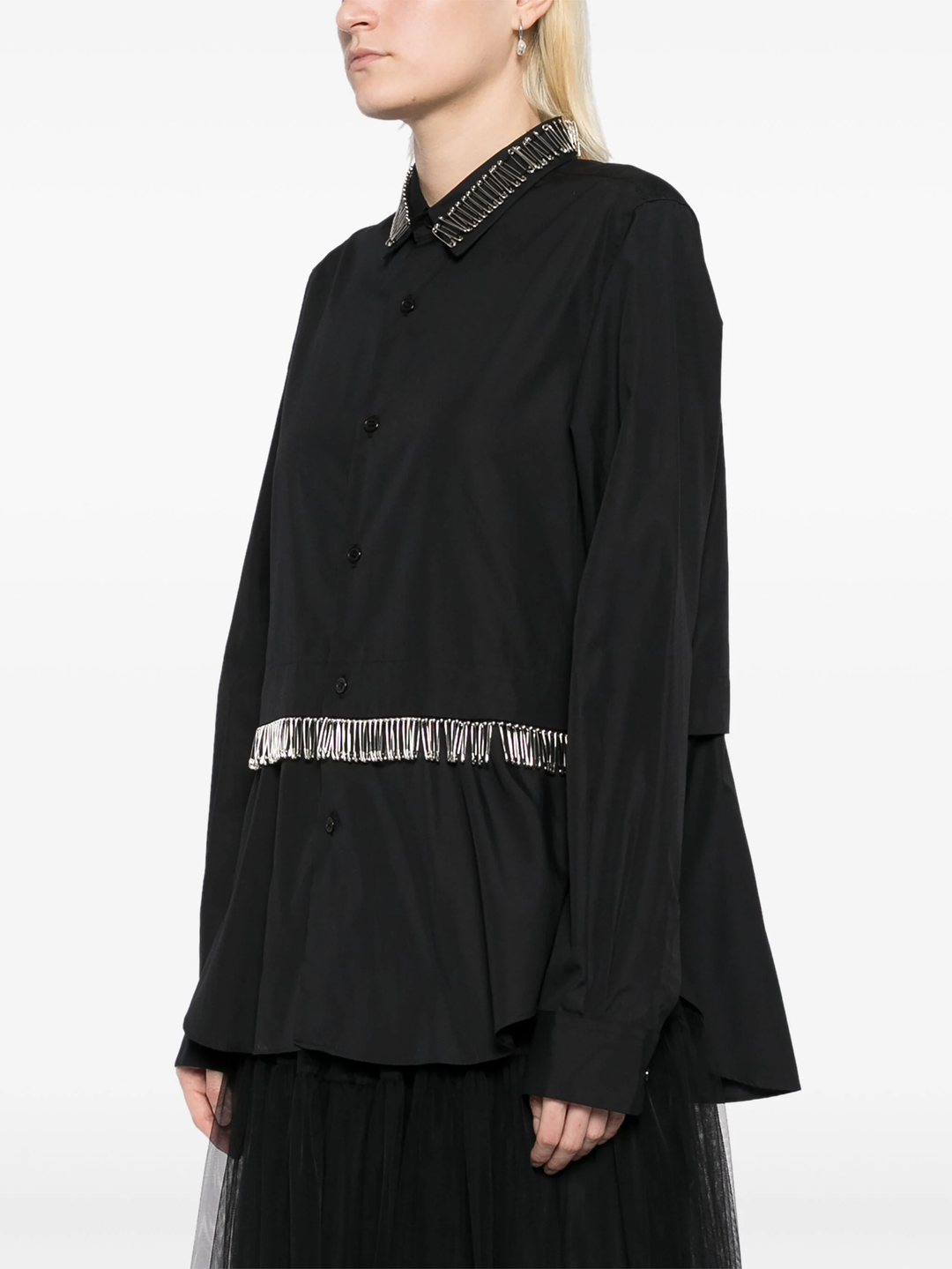 Cotton Broad X Pin Blouse