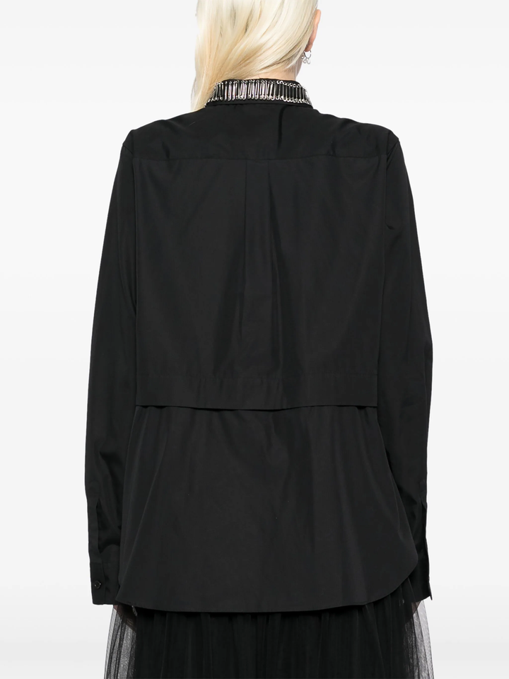 Cotton Broad X Pin Blouse