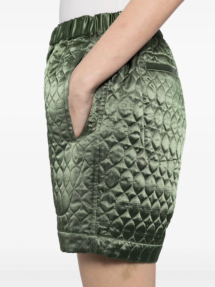 Acetate Satin Quilted Skirt