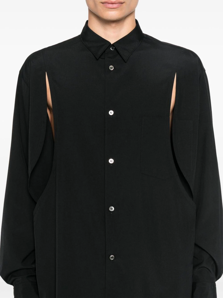 Polyester Spun Broad Thick Shirt