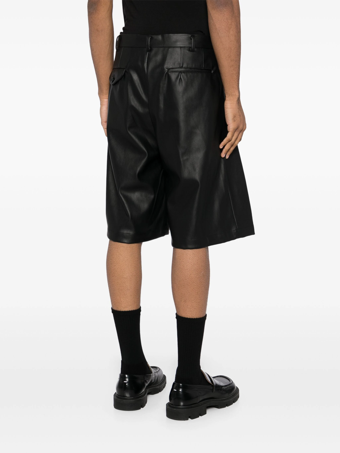 Fake Leather Shorts