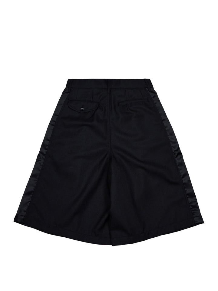 Wool X Satin Polyester Shorts