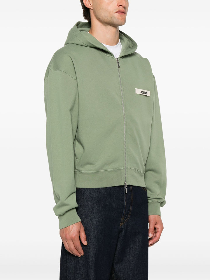 Le hoodie Gros Grain zippe