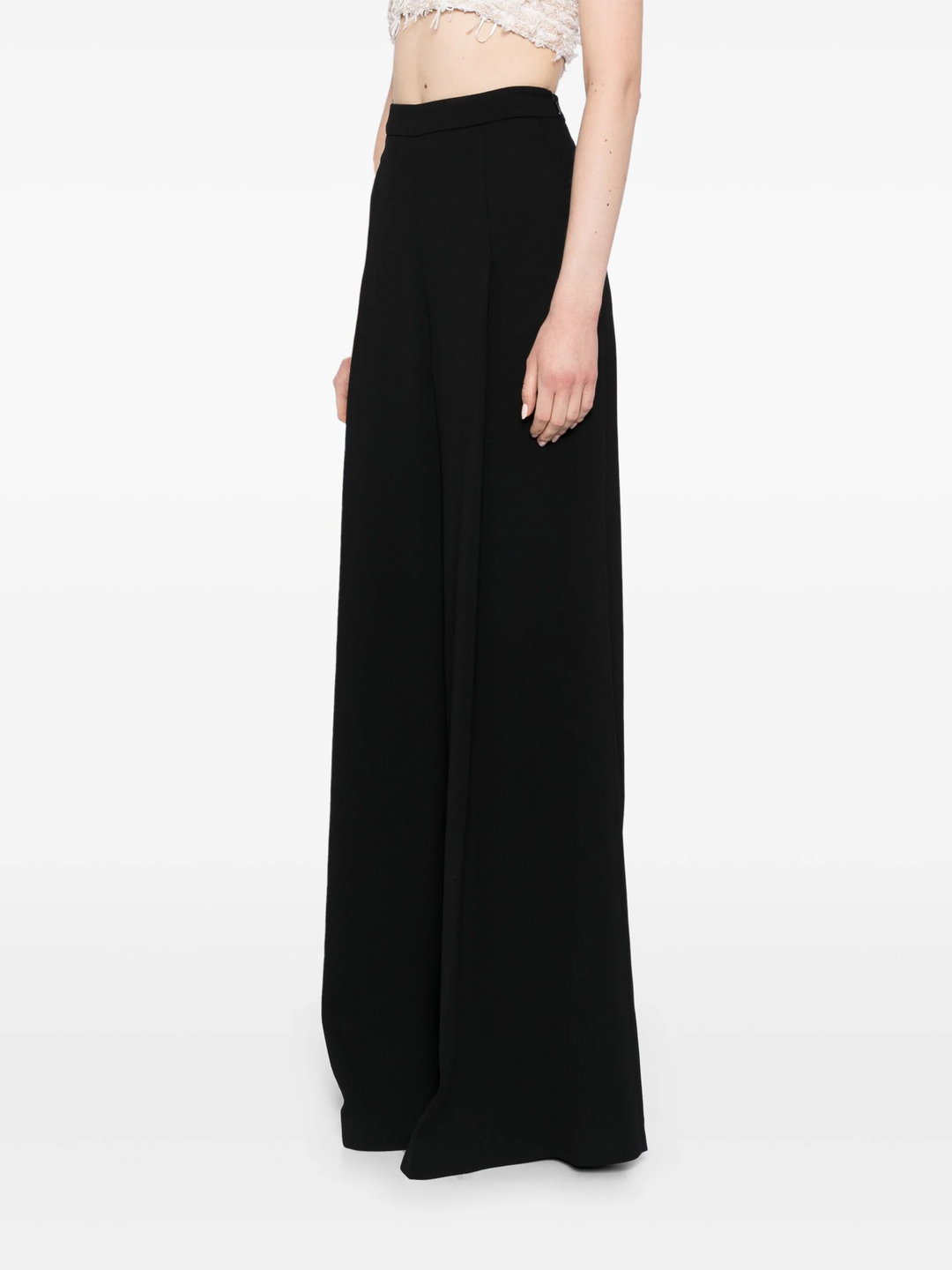 Crepe Wide Leg Pants