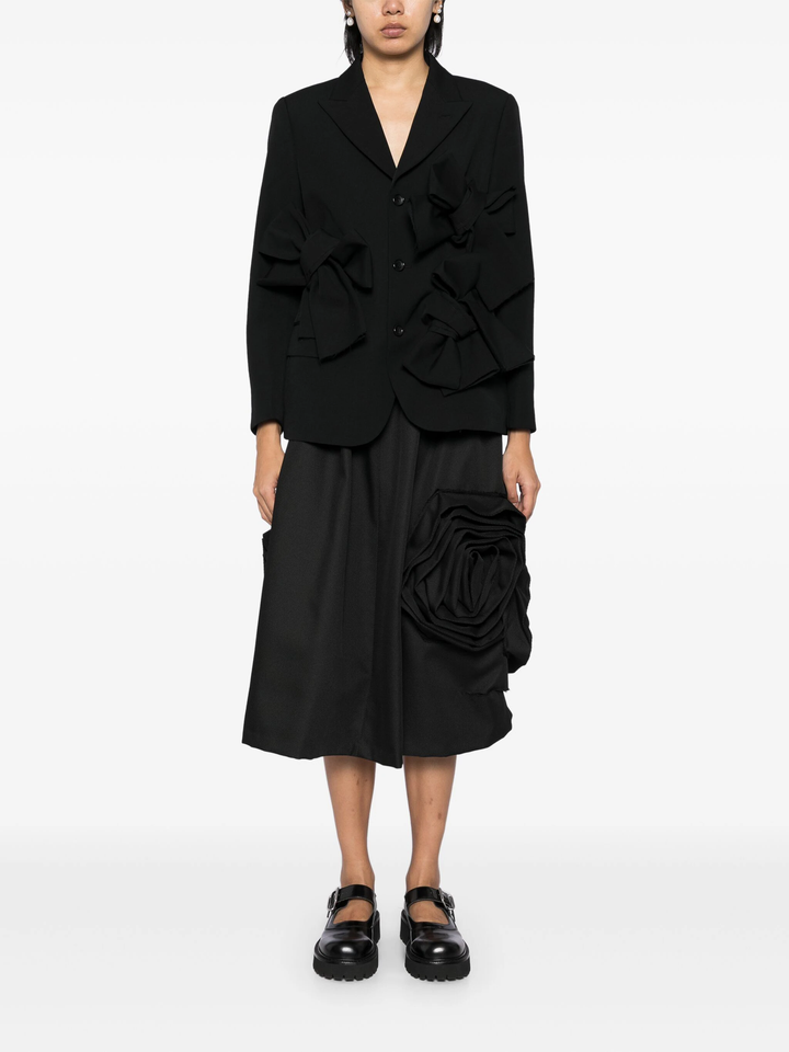 Wool Gabardine Medium Ribbon Jacket