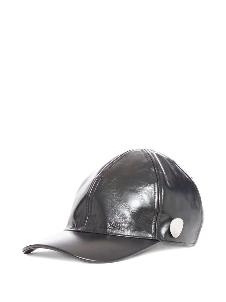 Vinyl Finished Calf Leather Cap