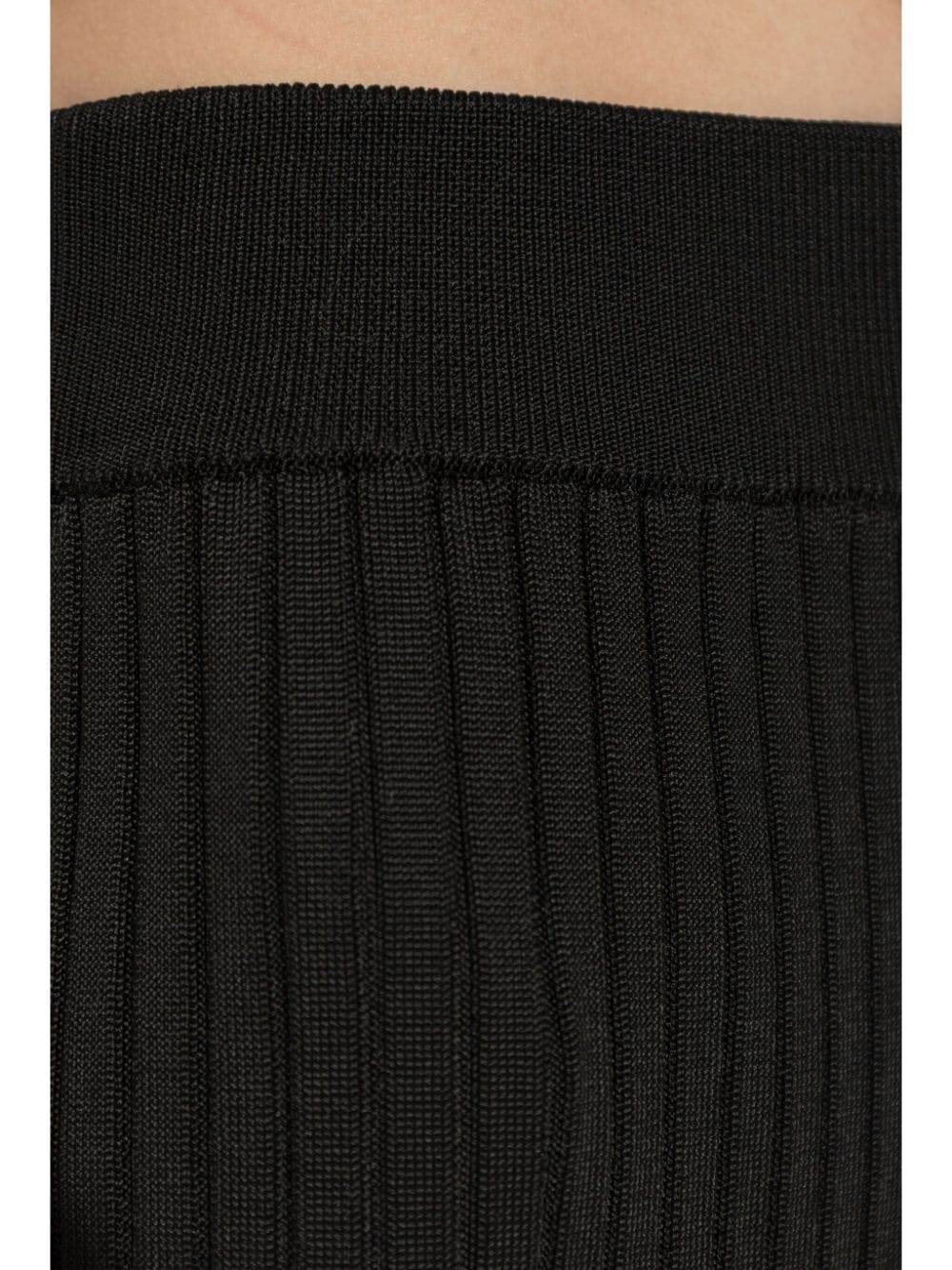 Superfine Viscose Rib Knit Skirt