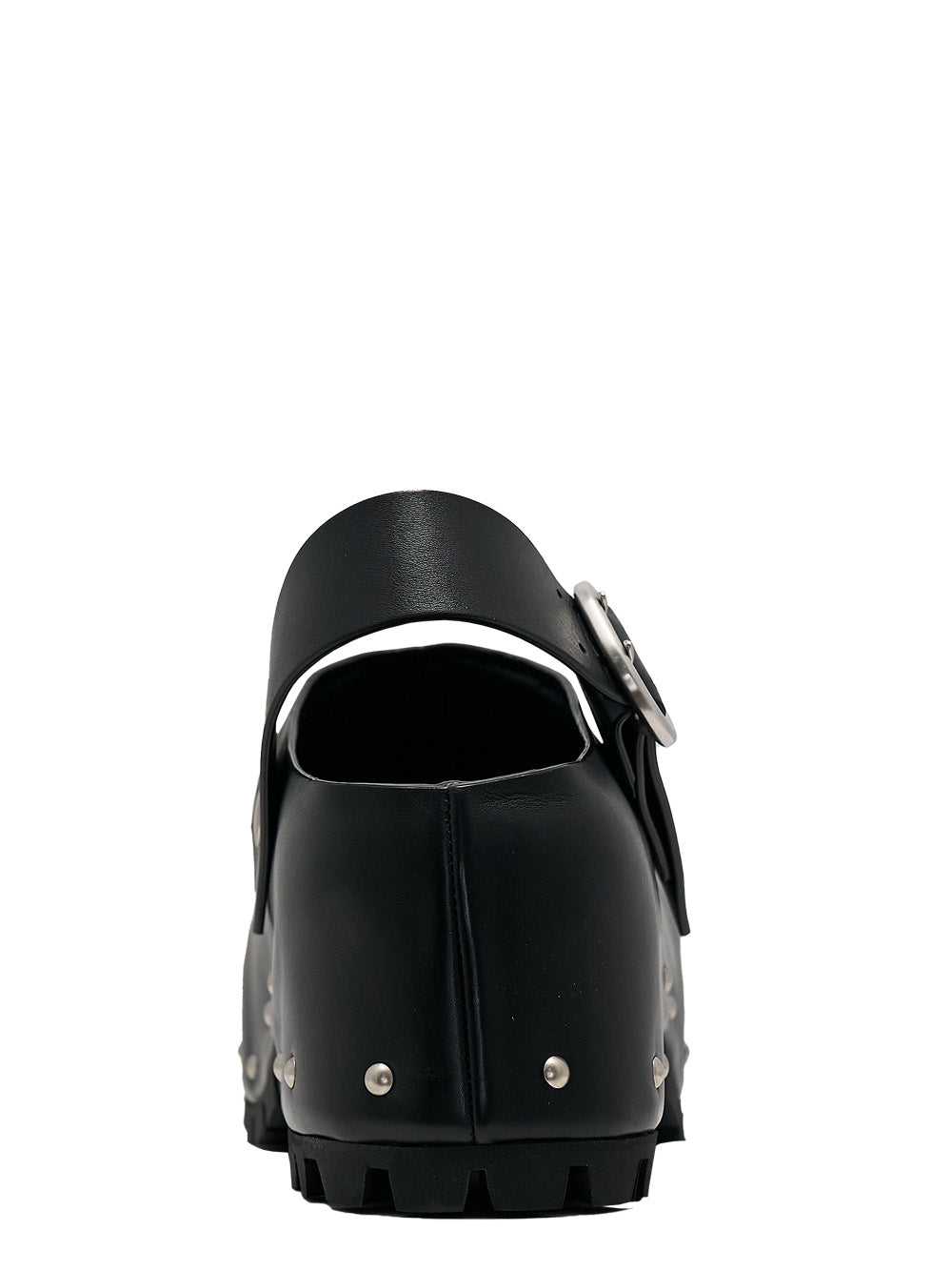 Semi-Shiny Calf Leather Clog