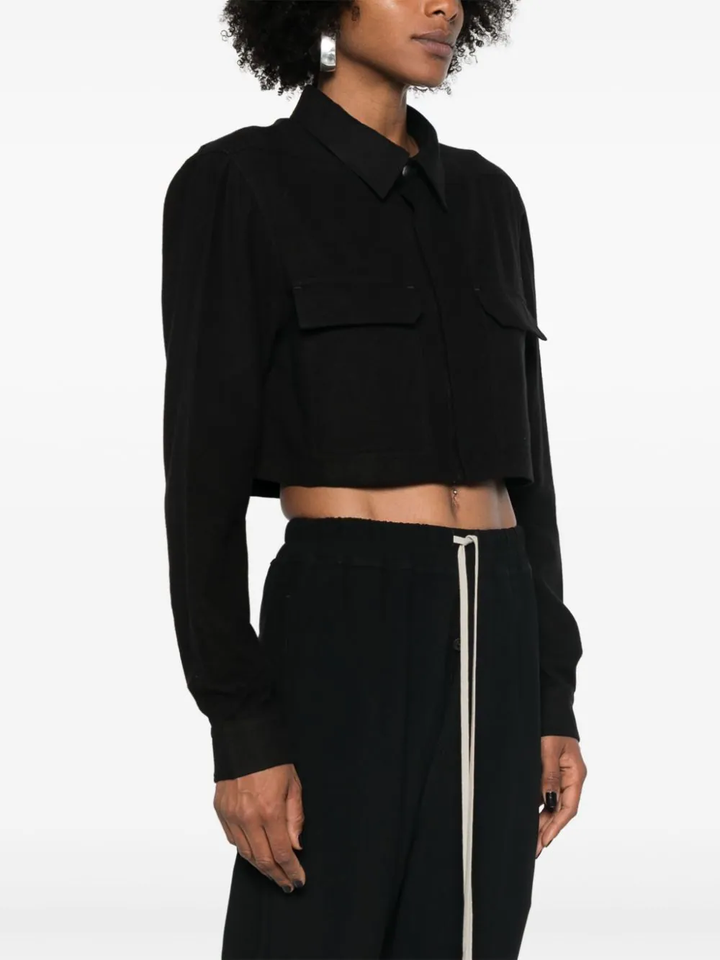 Cropped Outershirt Black