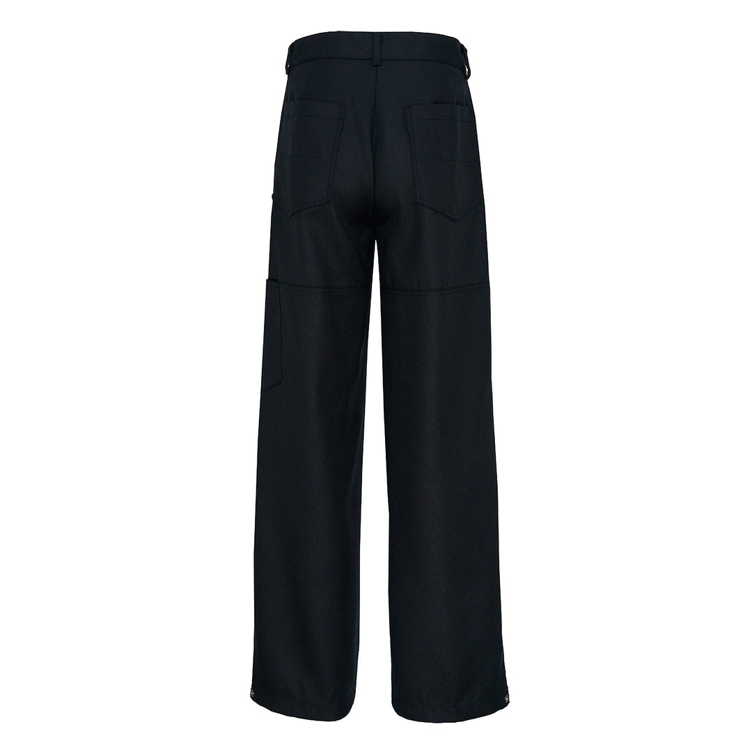 Zip Detailed Straight Pants