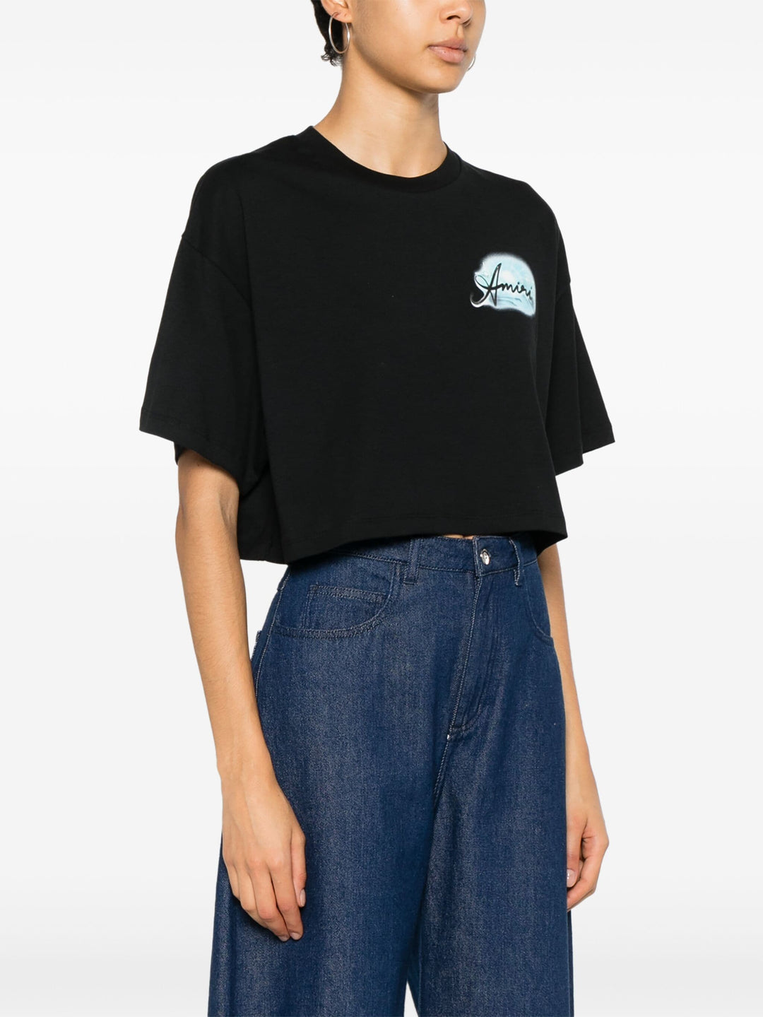 Amiri Airbrush Cropped Tee