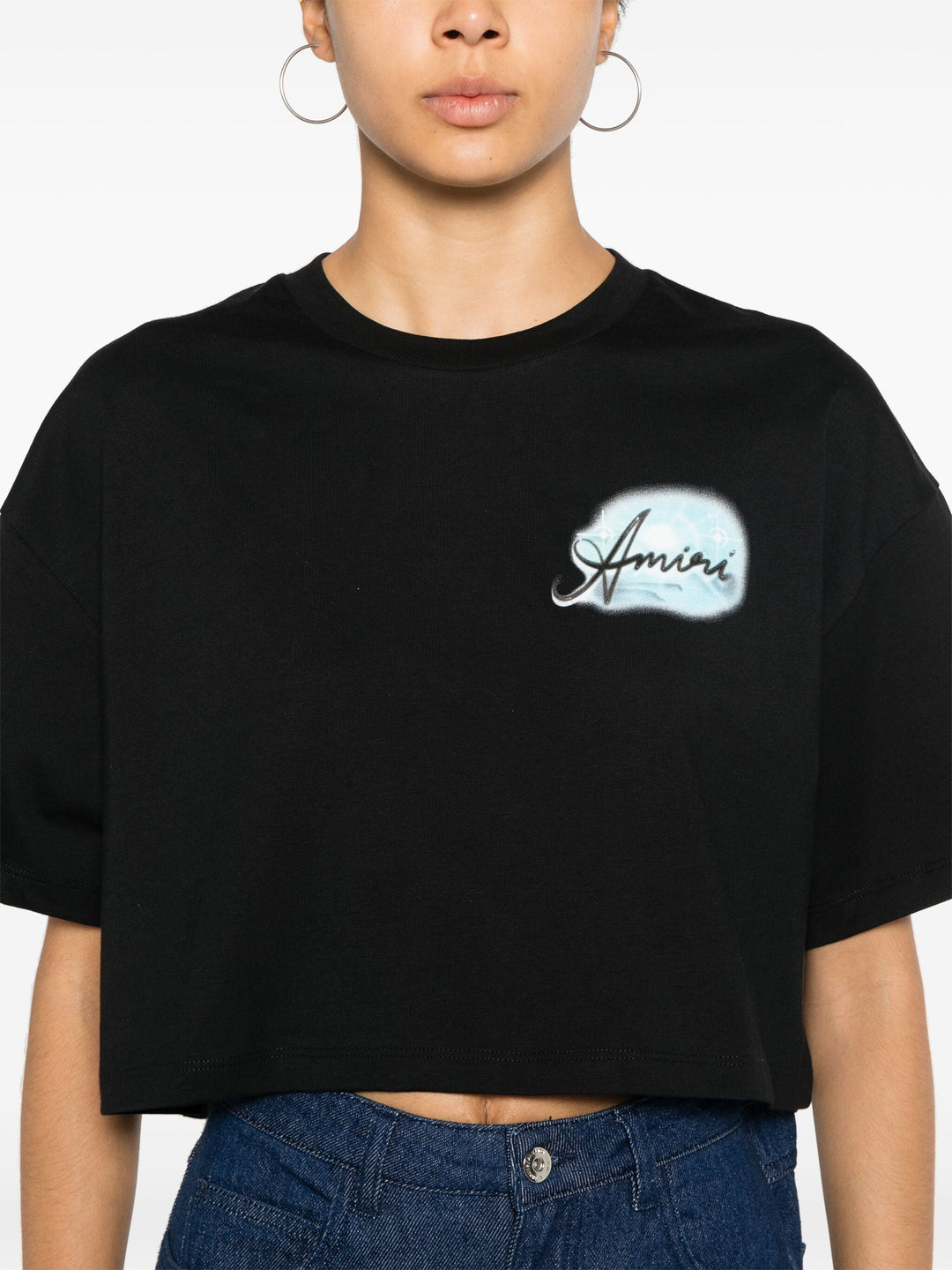Amiri Airbrush Cropped Tee