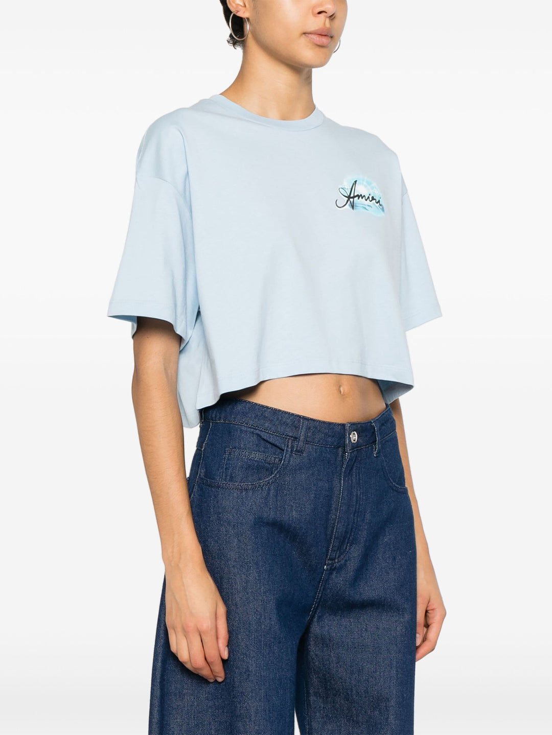 Amiri Airbrush Cropped Tee