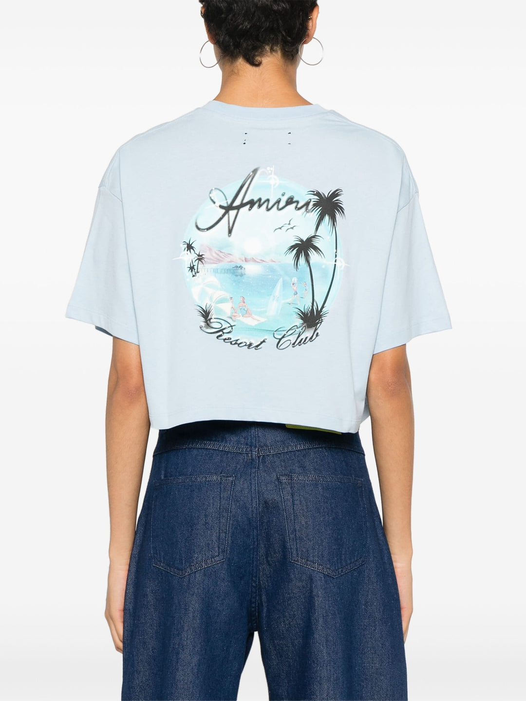 Amiri Airbrush Cropped Tee