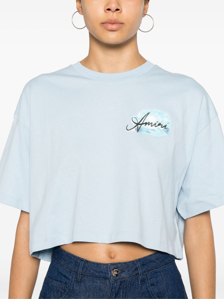 Amiri Airbrush Cropped Tee