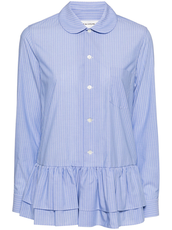 Cotton Poplin Stripe Blouse