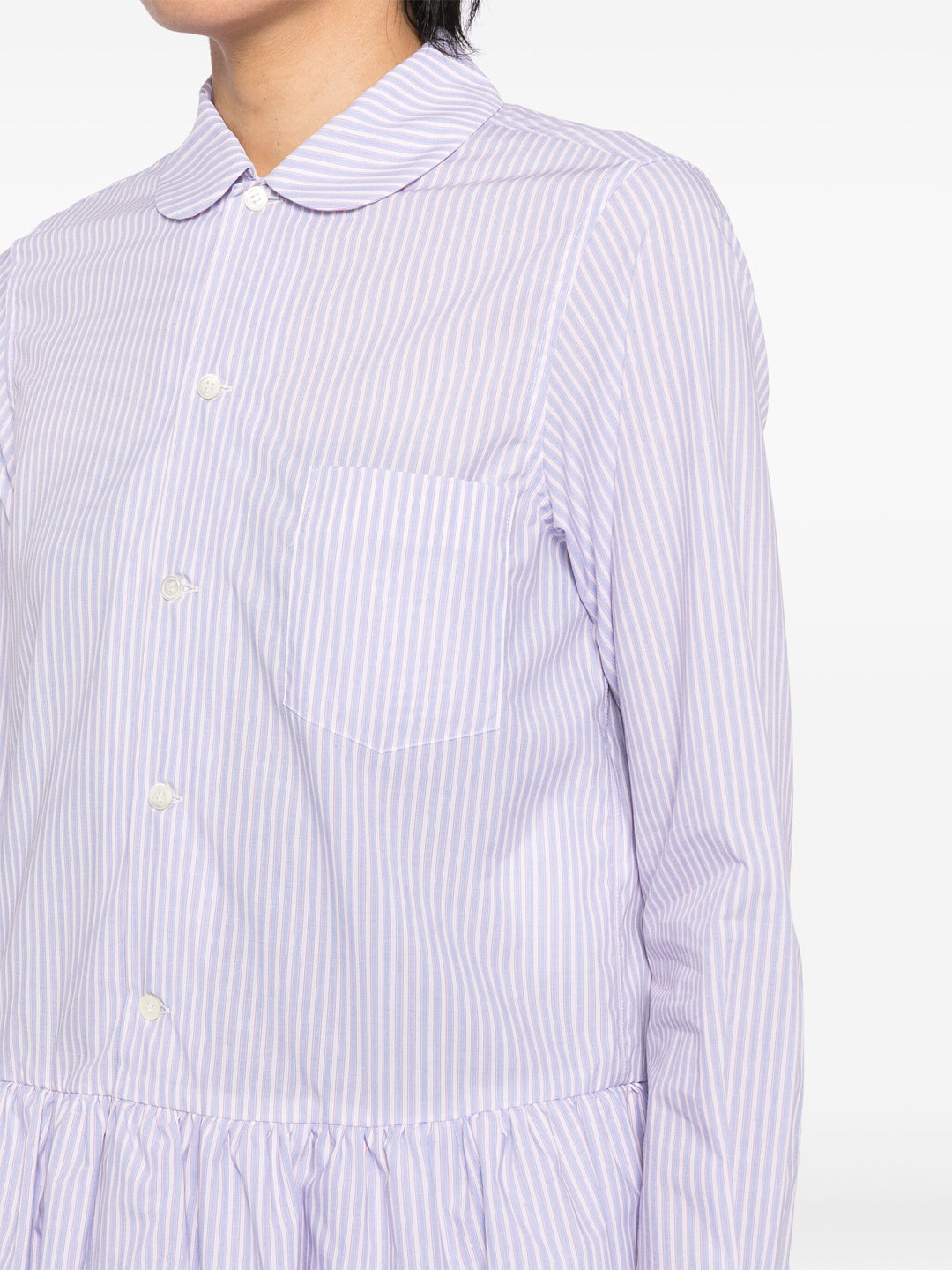 Cotton Poplin Stripe Blouse