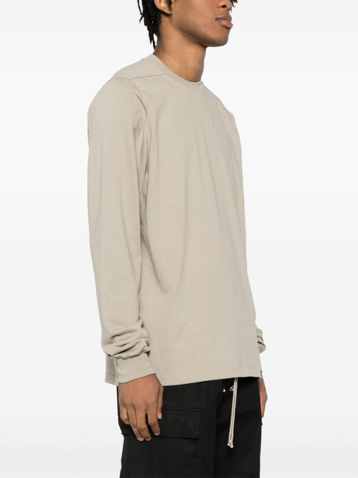 Short Crewneck Heavy Jersey Sweatshirt