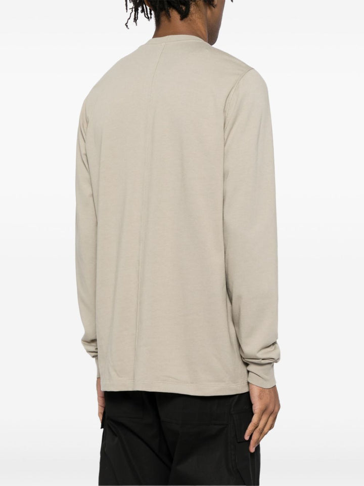 Short Crewneck Heavy Jersey Sweatshirt