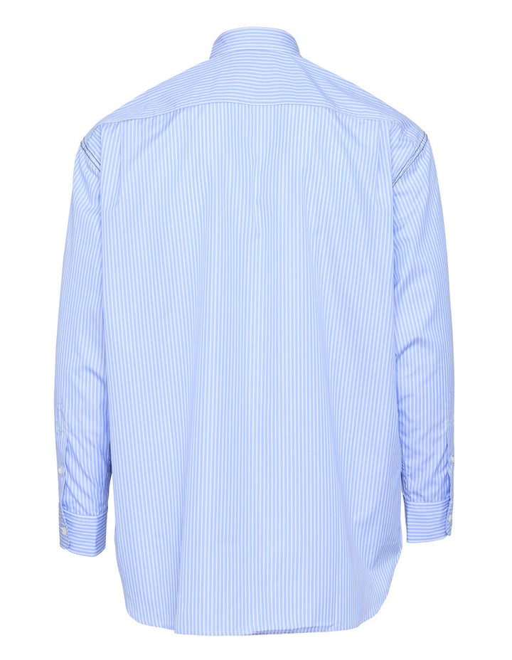 Cotton Stripe X Nylon Tussah Shirt