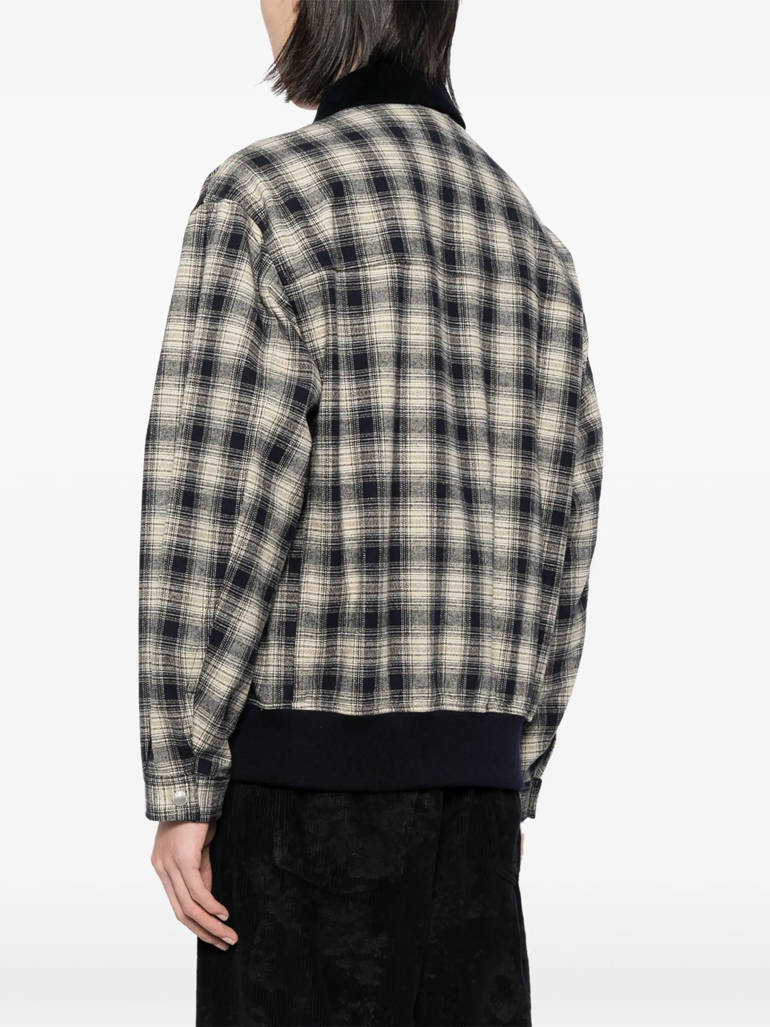 Cotton Flannel Check Triple Layer Blouson