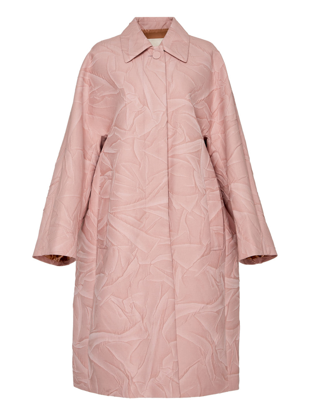 Creased Jacquard Coat