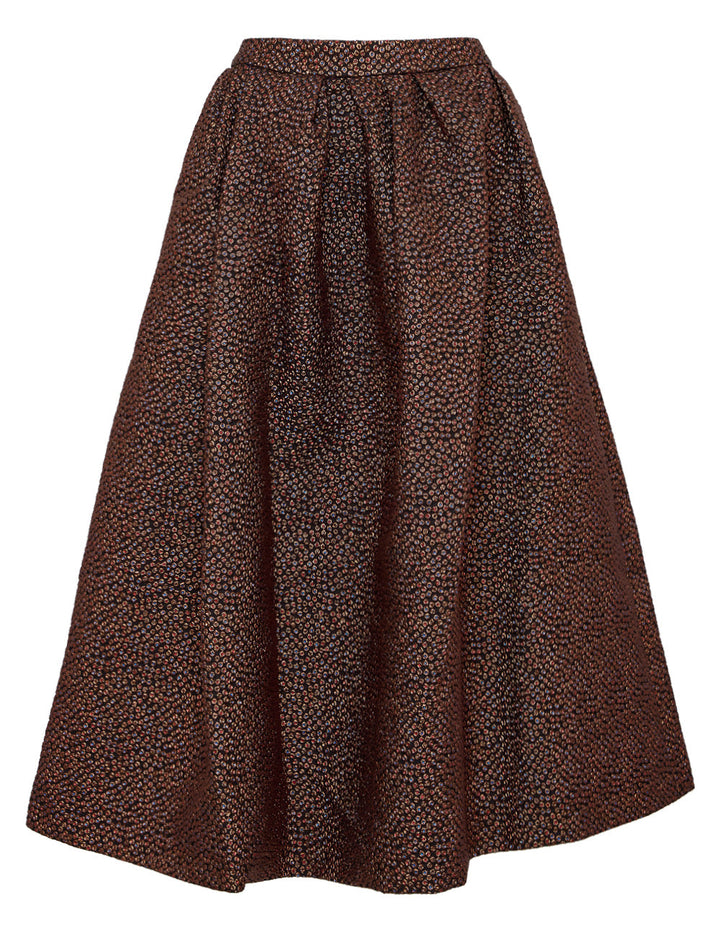 Lurex Jacquard Polka Dots Skirt