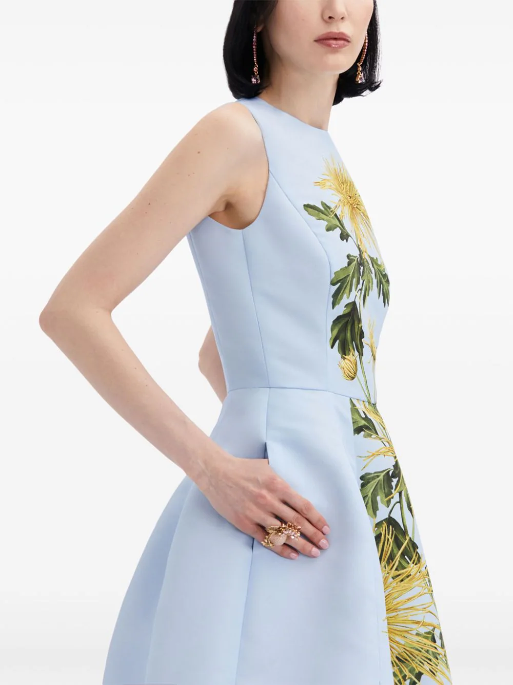 Chrysanthemum Stripe Cocktail Dress