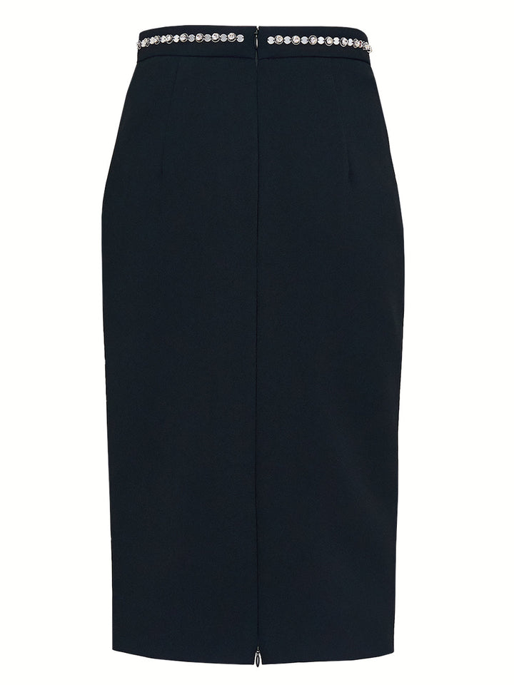 Sequins Trim Skirt