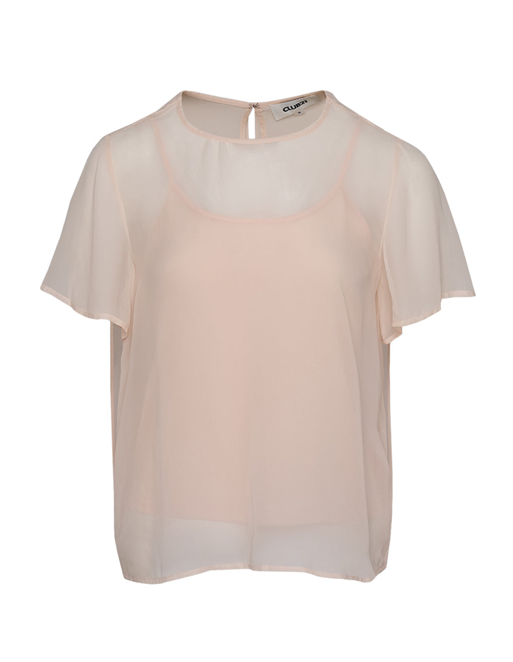 Sheer Viscose Silk Georgette Top