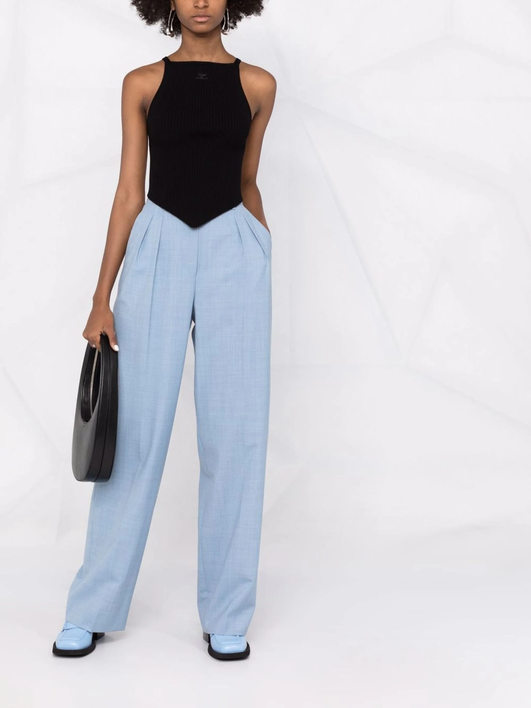 Signature Pointy Rib Knit Tank Top