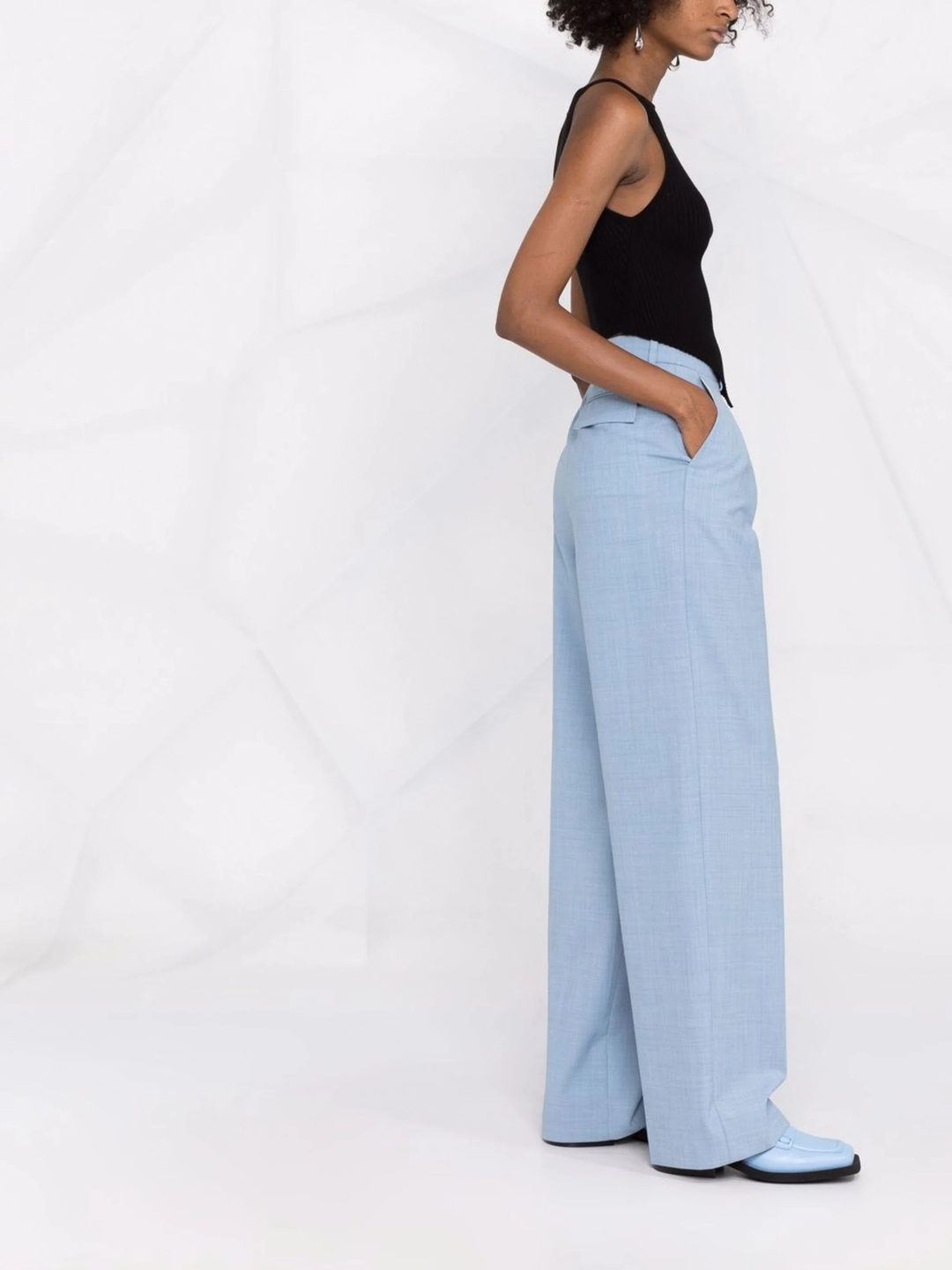 Signature Pointy Rib Knit Tank Top