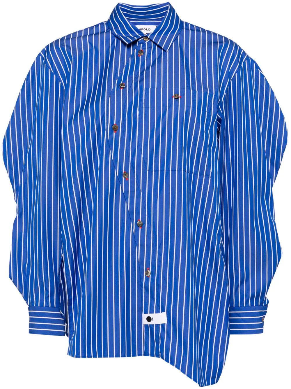 Deformation Striped Shirt