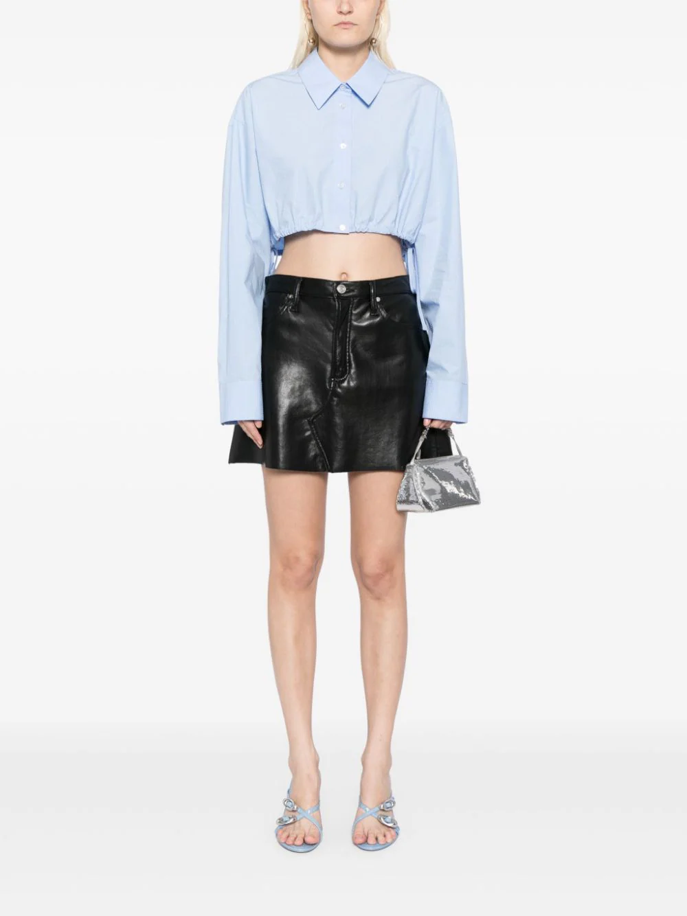 Hotfix Drawstring Cropped Top