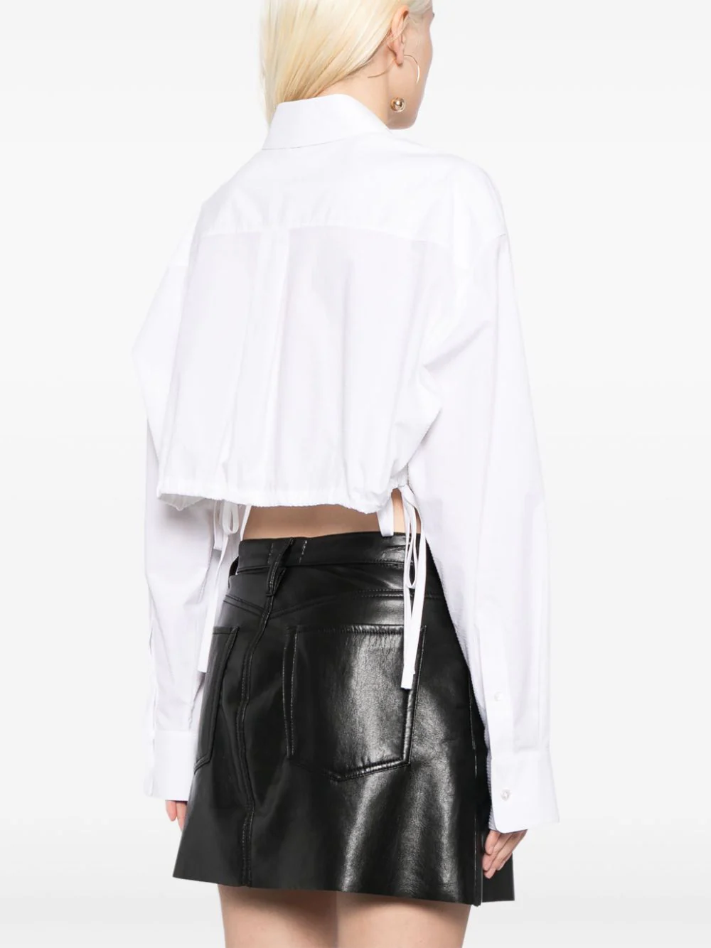 Hotfix Drawstring Cropped Top