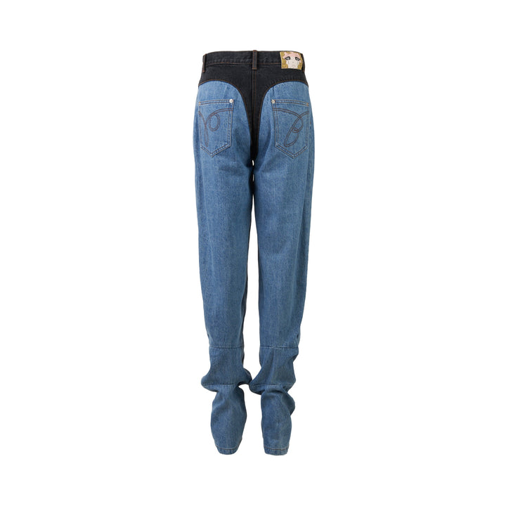 Blue Panty Point Pegged Jeans