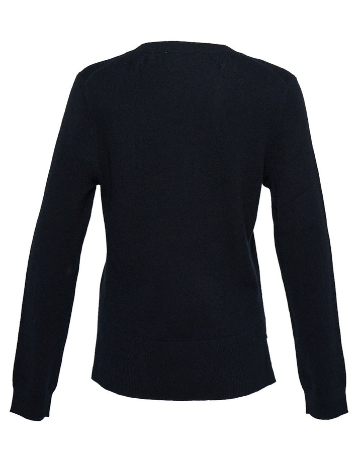 Recycled Cashmere Fitted V-Neck Sweater