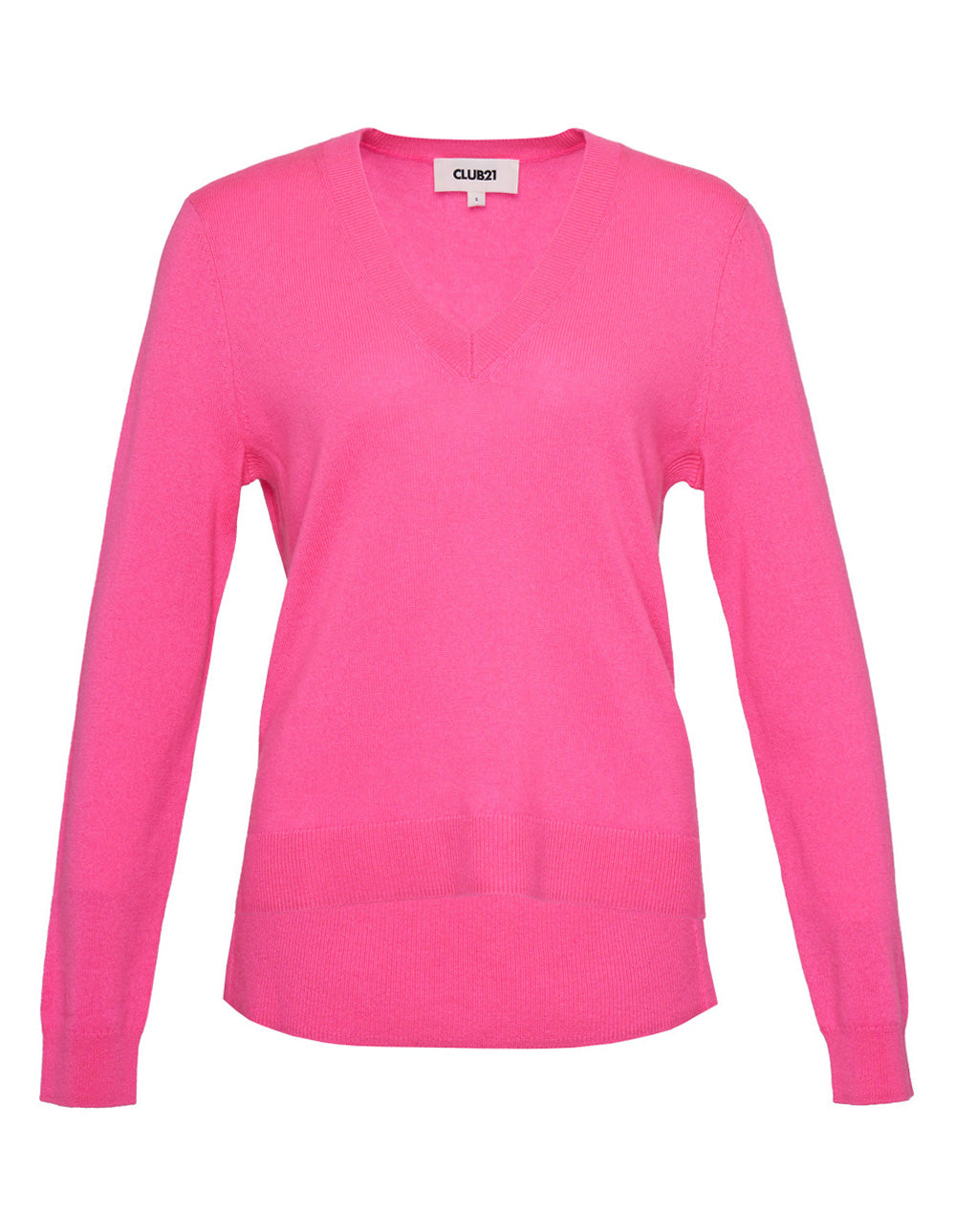 Recycled Cashmere Fitted V-Neck Sweater