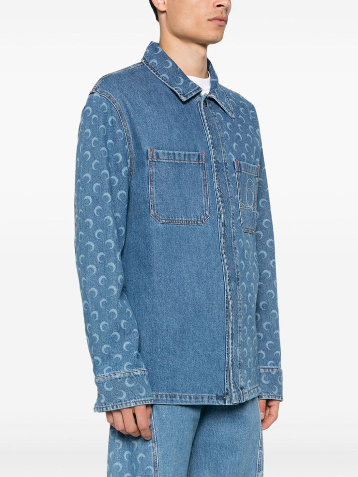 Moon Laser Denim Overshirt